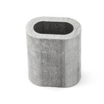 10 x Tuleja tulejka złączka do lin aluminiowa zacisk do lin 4mm
