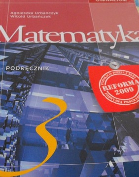 Matematyka 3 podręcznik Agnieszka Urbańczyk operon