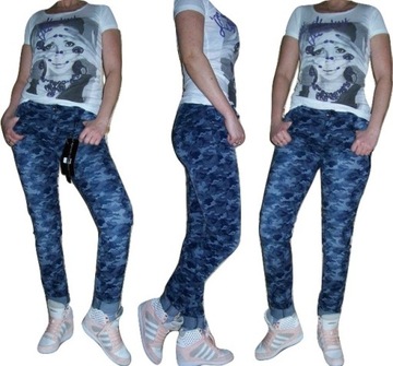 RURKI spodnie CAMO MORO sexy SLIM FIT M 38