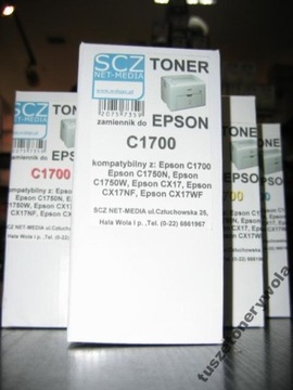 Тонер C-1700 C1750 Черный для Epson S050614 CX-17