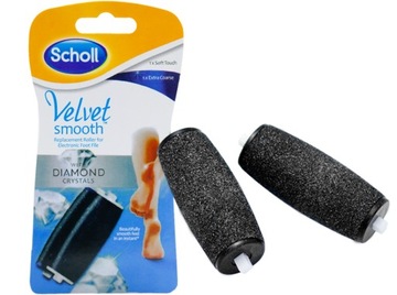 SCHOLL VELVET SMOOTH DIAMOND ROLKI GŁOWICE 2 SZT