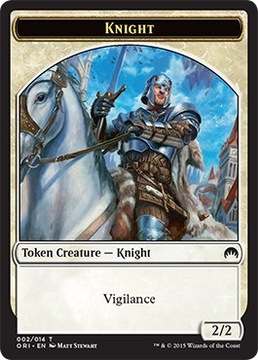 MTG 5x Knight Token