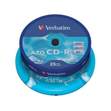 VERBATIM CD-R 700MB 80мин Торт 25шт AZO Crystal!!