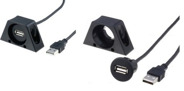 KABEL PRZEDŁUŻACZ USB 2m DO RADIA WIEŻY SAMOCHODU