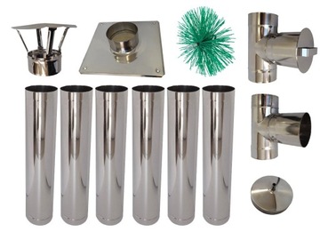 WKŁAD KOMINOWY GR.1mm / fi 120 żaroodporny 6m PROD