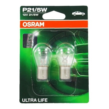 OSRAM ULTRA LIFE 12V 21/5W P21/5W BAY15d