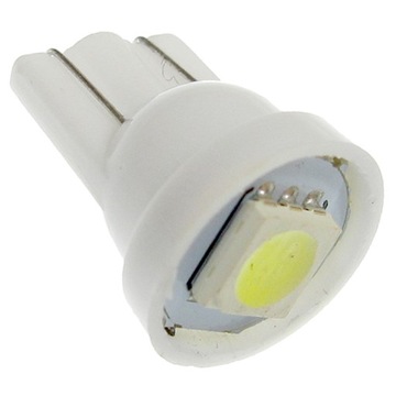 Dioda LED W5W T10 smd 1x 5050 biała 12V Pozycyjna