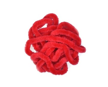 Chenille Dense Red na koguty sandaczowe