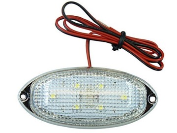 LAMPA LED obrysowa 6 LED obrys KABINA W5W 12V 24V