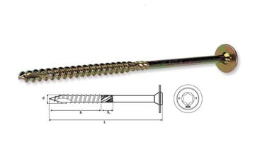 ВИНТ СТОЛЯРНЫЕ ШУРУРЫ ПО ДЕРЕВО 8x60 50 шт.