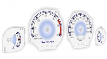 Hyundai Santa Fe 2001-2004 Tarcze Indiglo MoMan