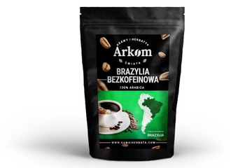 Kawa ziarnista Arabica Brazylia Bezkofeinowa 250g