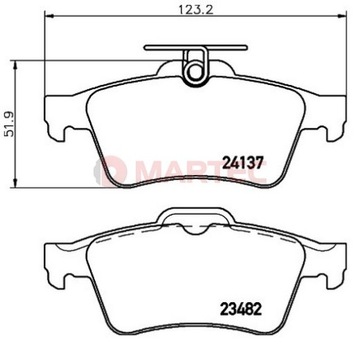 ДИСК ЗАДНИЙ ТОРМОЗНОЙ FORD FOCUS II 265X11MM