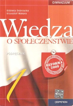 WIEDZA O SPOŁECZEŃSTWIE 1 / Gimnazjum / Operon