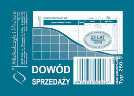 PARAGON Druk DOWÓD SPRZEDAŻY A7 260-9 Michalczyk