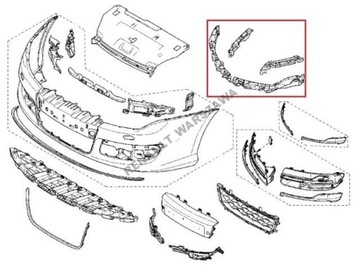 Салазки крепления бампера Renault Laguna III
