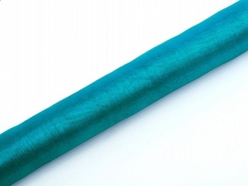 ORGANZA 36cm TURKUSOWA na WIELKANOC Roczek Chrzest Komunia Wesele 9m x 1szt