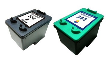 2x Tusz Do HP 338 + HP 343 XL 5740 C3180 2575 1510