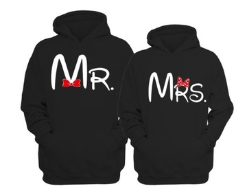 bluzy dla par z kapturem MR i MRS roz.M