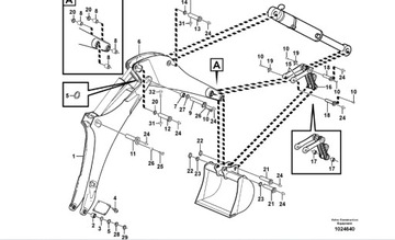 ШТИФТЫ + ВТУЛКИ КРЕПЛЕНИЕ СТРЕЛЫ VOLVO BL71 KONIK