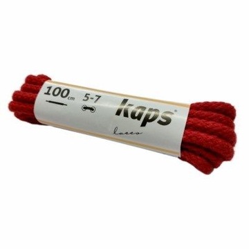 Sznurówki Sznurowadła okrągłe 100cm Czerwone