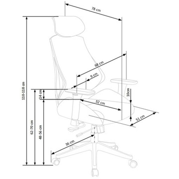 Офисное вращающееся кресло ERGONOMIC HASEL