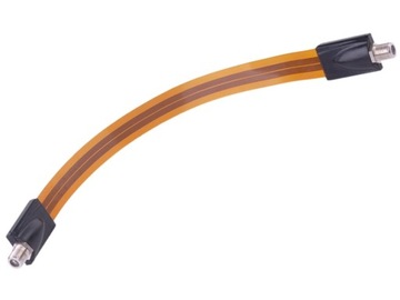 PRZEJŚCIÓWKA OKIENNA PŁASKI KABEL TV F-GNIAZDO
