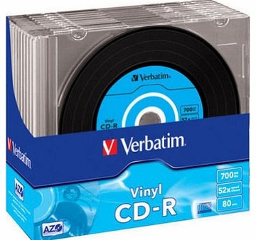 VERBATIM CD-R 700MB 52X AZO VINYL slim 10шт. 80мин.