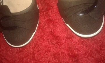 Czarne buty koturny roz 39