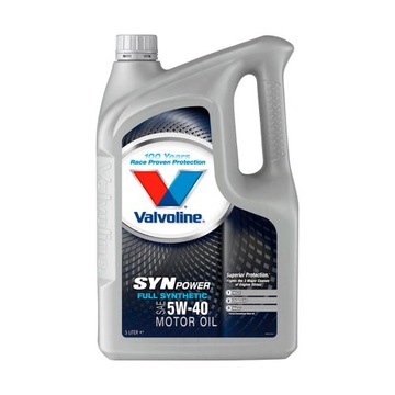 Valvoline SynPower 5w40 5L Olej A3/B4 SM/CF
