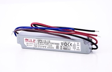 ВОДОНЕПРОНИЦАЕМЫЙ БЛОК ПИТАНИЯ ДЛЯ СВЕТОДИОДОВ GPV 12Вт 1А 12В IP67