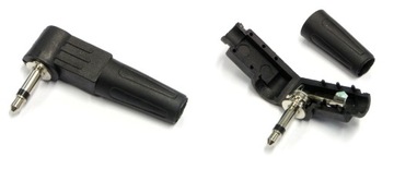 Wtyk mały JACK 3,5mm MONO na kabel kątowy