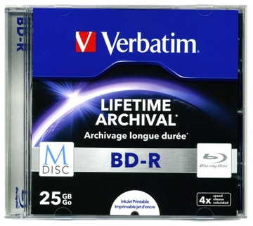 Płyta 25GB BD-R x4 M-DISC 1szt DO ARCHIWIZACJI !!