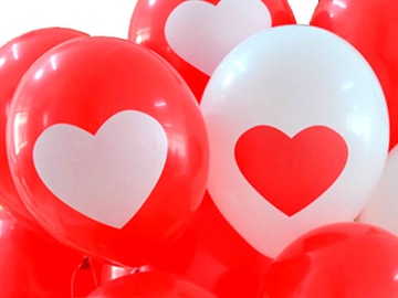 BALONY W SERCE WESELE WALENTYNKI 30 CM 5 SZT BALON