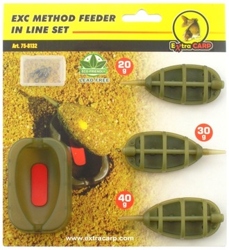 3 x koszyk + foremka EXTRA CARP METHOD FEEDER 8132