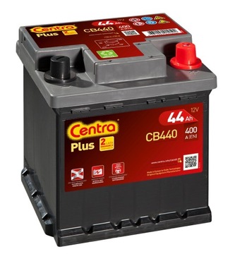 AKUMULATOR CENTRA PLUS 44AH/400A 12V P+ CB440