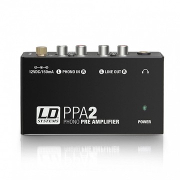 LD SYSTEMS PPA2 PRZEDWZMACNIACZ GRAMOFONOWY RCA