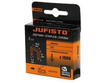 Zszywki tapicerskie typu J 14mm 1000sztuk JUFISTO