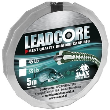 Leadcore 45lbs, Max Fishing Team