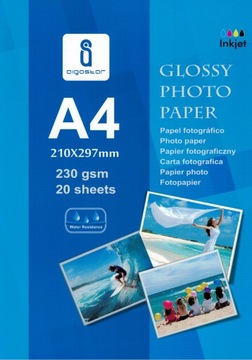 Papier Foto Fotograficzny A4 100szt 230g Połysk