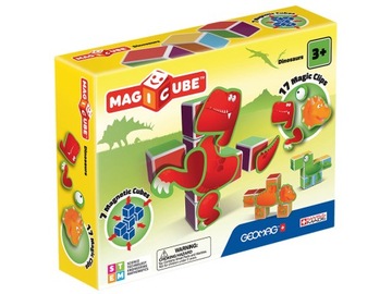 GEOMAG Magicube Magiczne kostki Zestaw dinozaury