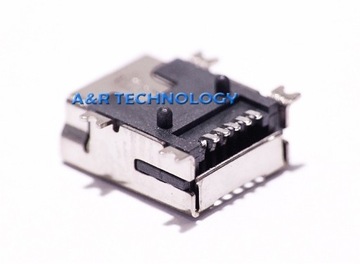 5-контактный разъем Mini USB B, установка SMD-печати