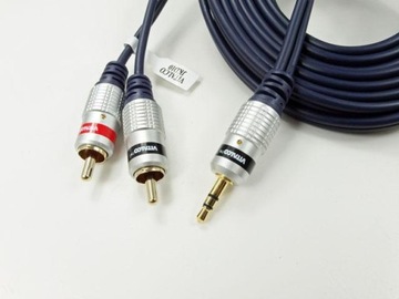 kabel przewód jack 3,5 na 2rca chinch 10m VITALCO