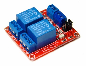 Moduł dwóch przekaźników 5V LOW / HI ARDUINO RPi