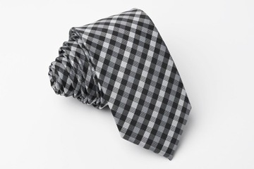 Галстук в клетку в японском стиле узкий узкий 6см кгs211