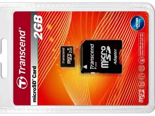 Karta Micro SecureDigital SD microSD 2GB + Adapter