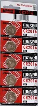 5x ЛИТИЕВЫЕ БАТАРЕИ CR2016 MAXELL Япония DL2016 2016 г.