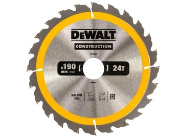 DeWALT DT1944 tarcza piła do drewna 190mm 24z/30mm