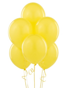 Balony Pastelowe ŻÓŁTE Sylwester Urodziny Komunia Chrzest Wesele 25szt.