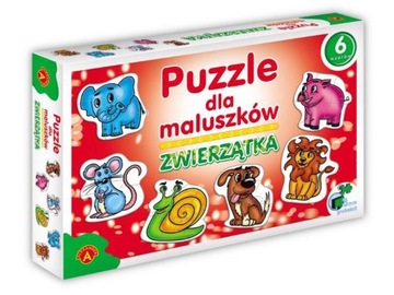 Pierwsze Puzzle Dla Maluszków Układanka dla 2 latka ZWIERZĘTA 2+ Alexander